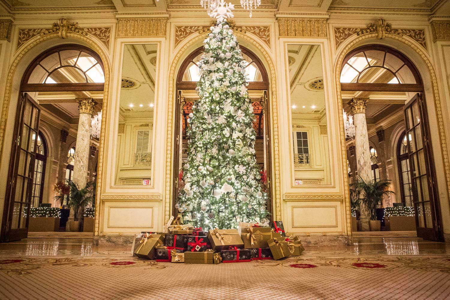 The Plaza Hotel in New York at Christmas