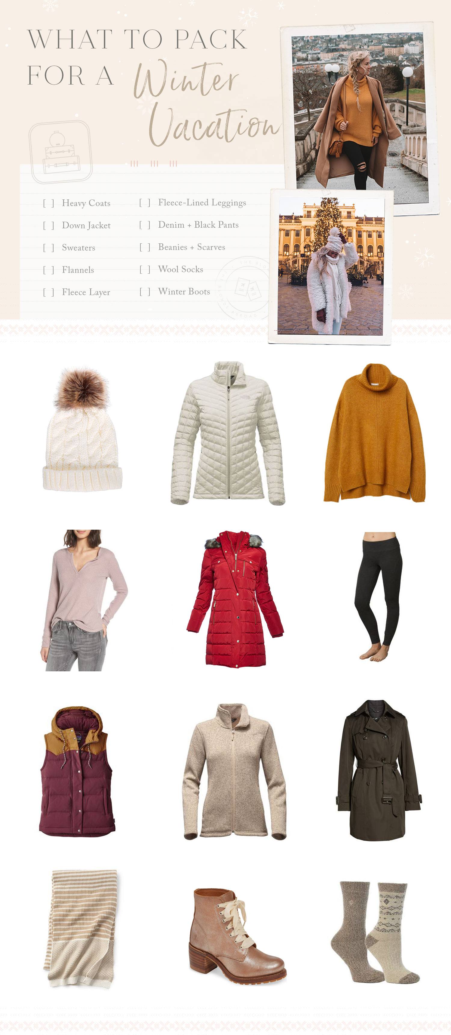 What to Pack for a Winter Vacation