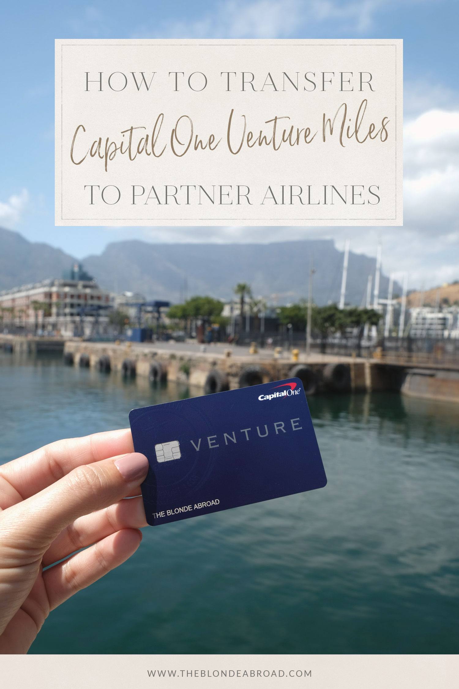 How to Transfer Capital One Venture Miles to Partner Airlines