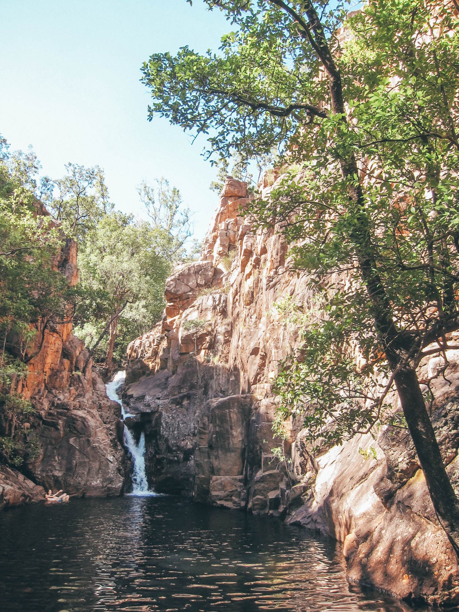 waterfall at kakadu national park