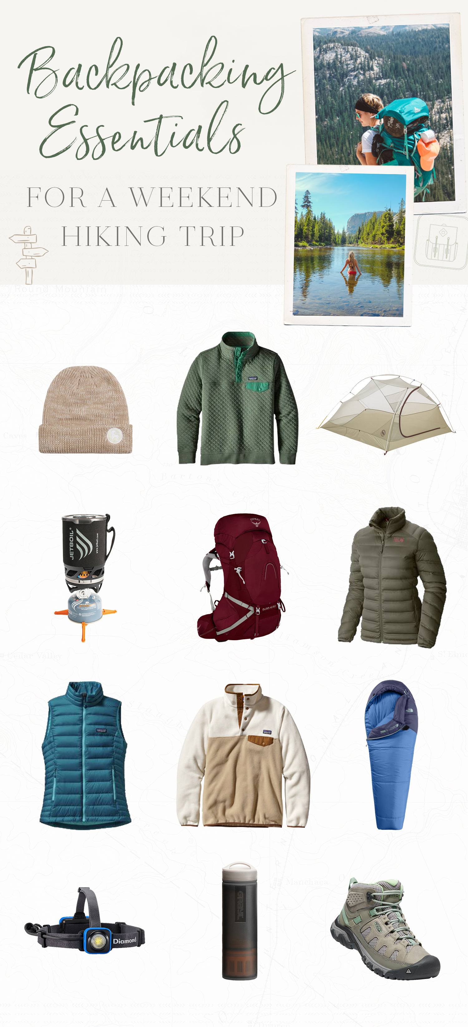 Backpacking Essentials for a Weekend Hiking Trip • The Blonde Abroad