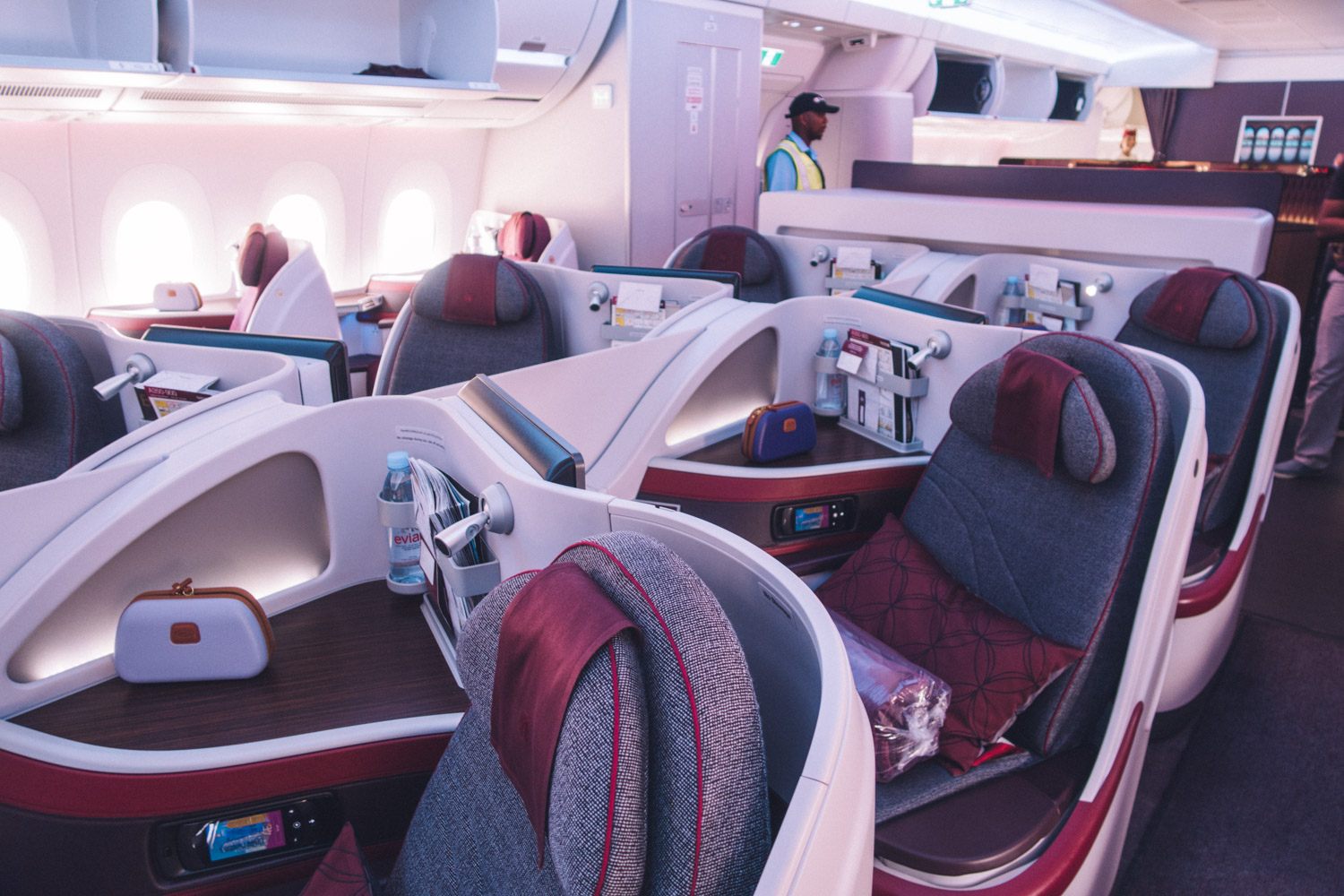 Qatar Airways Business Class (A350-900) Review • The Blonde Abroad