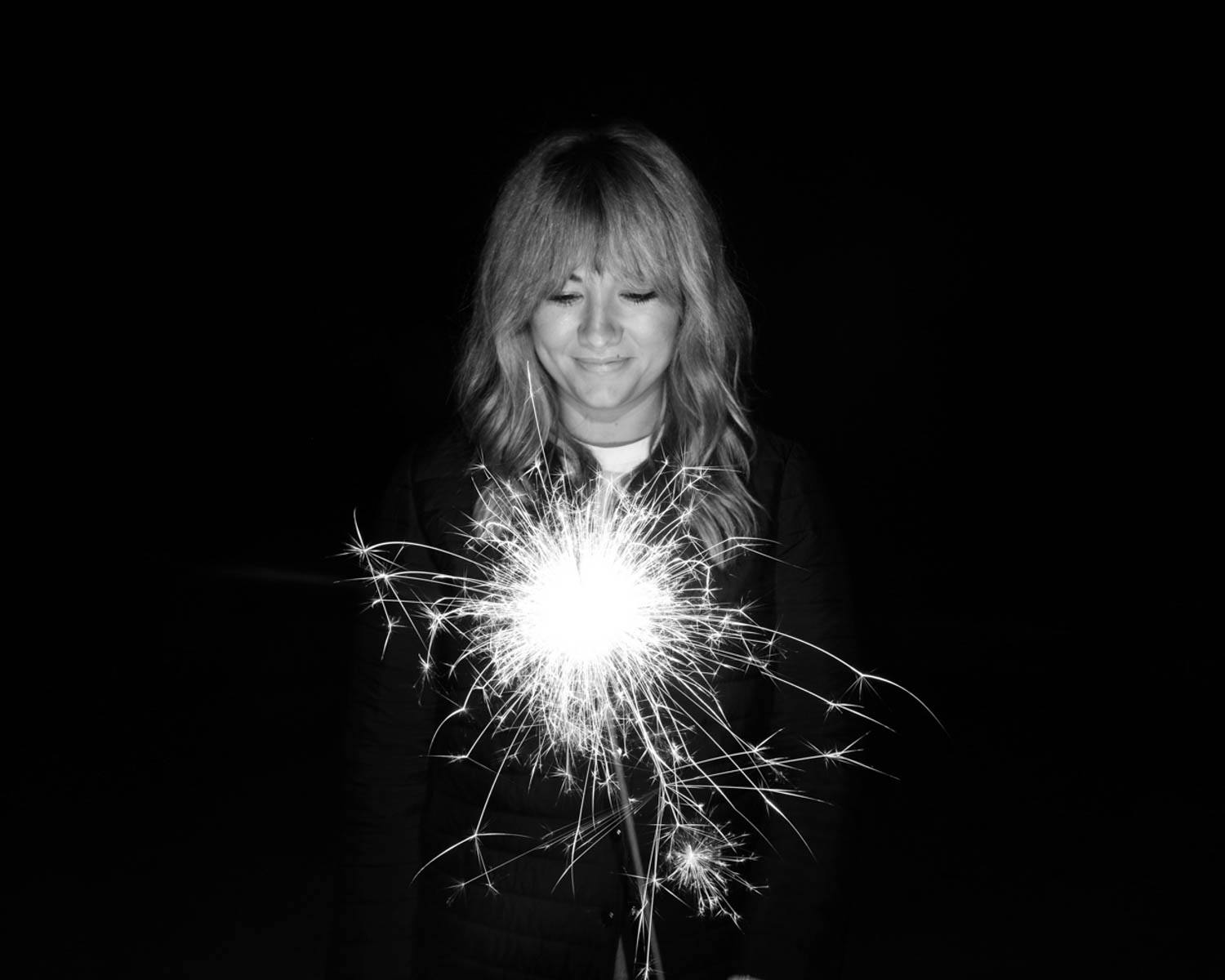 slow shutter speed photography sparklers