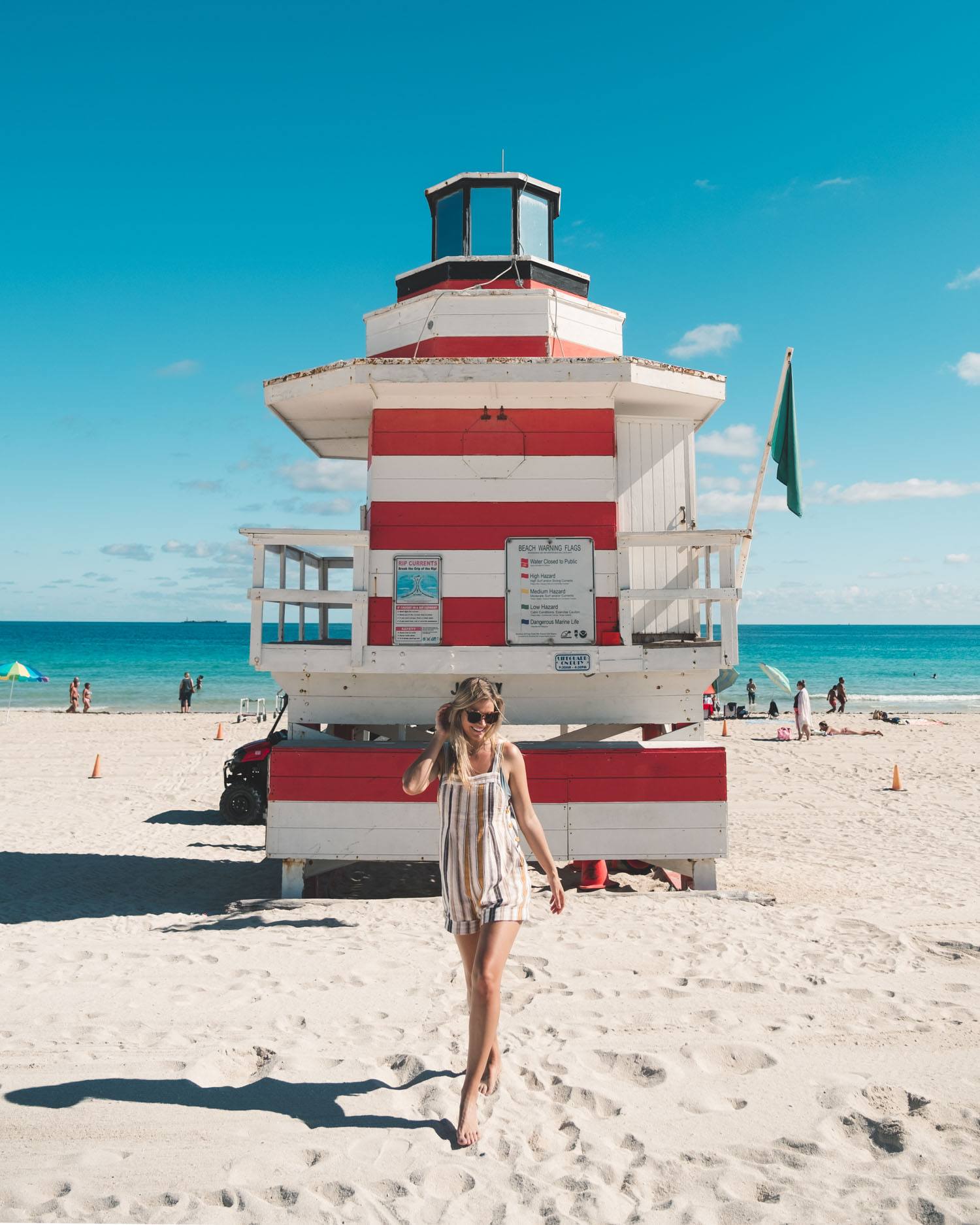 blonde on miami beach