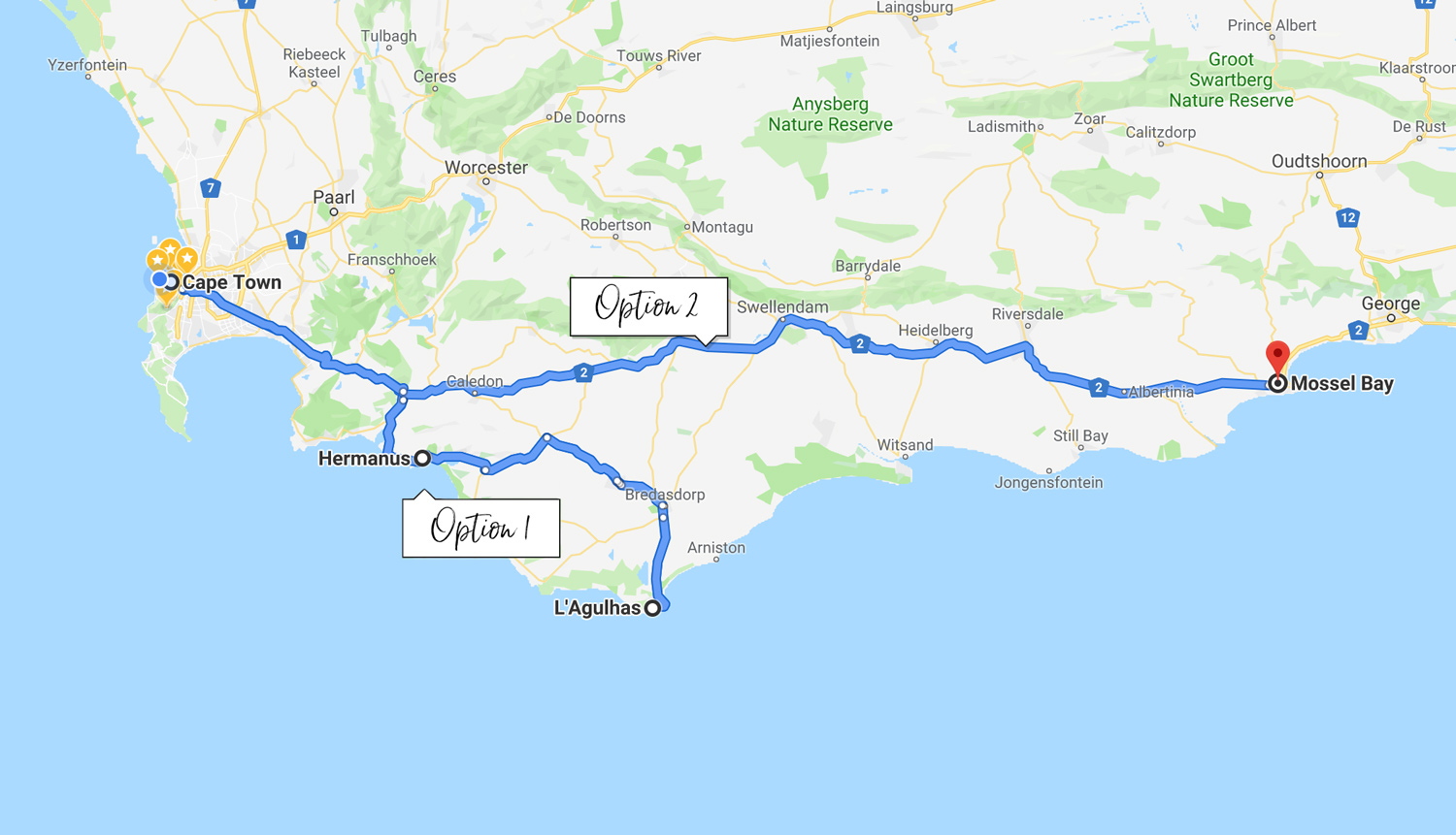 garden route road trip itinerary