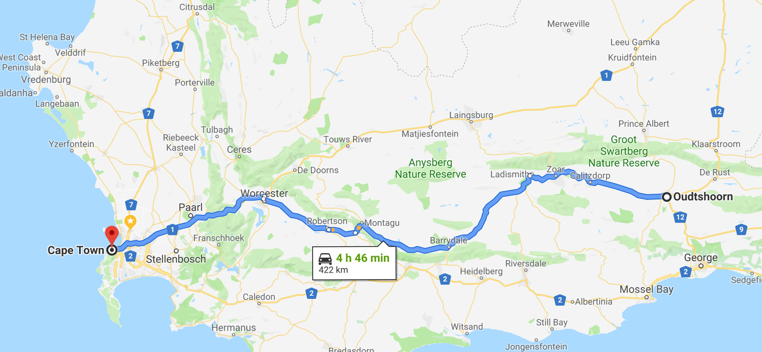 garden route road trip itinerary