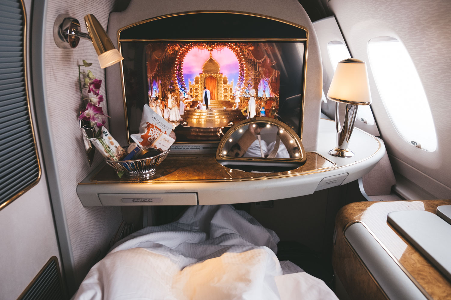 Emirates First Class Dubai to Lax