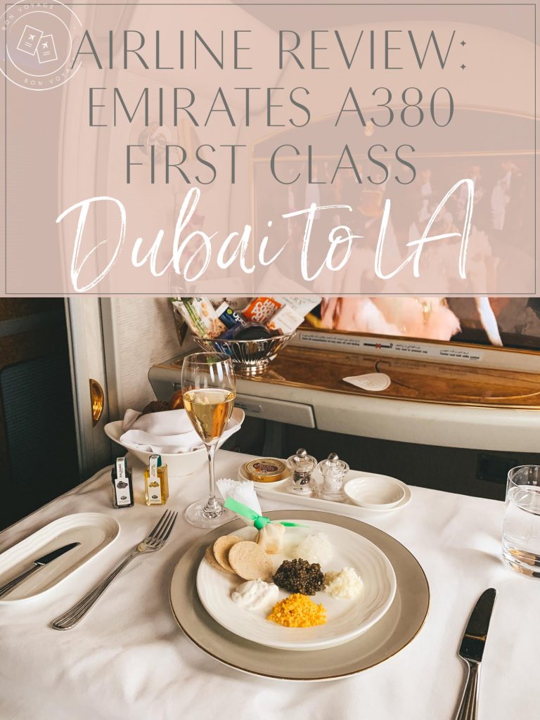 Emirates A380 First Class Flight Review: Dubai to LA • The Blonde Abroad