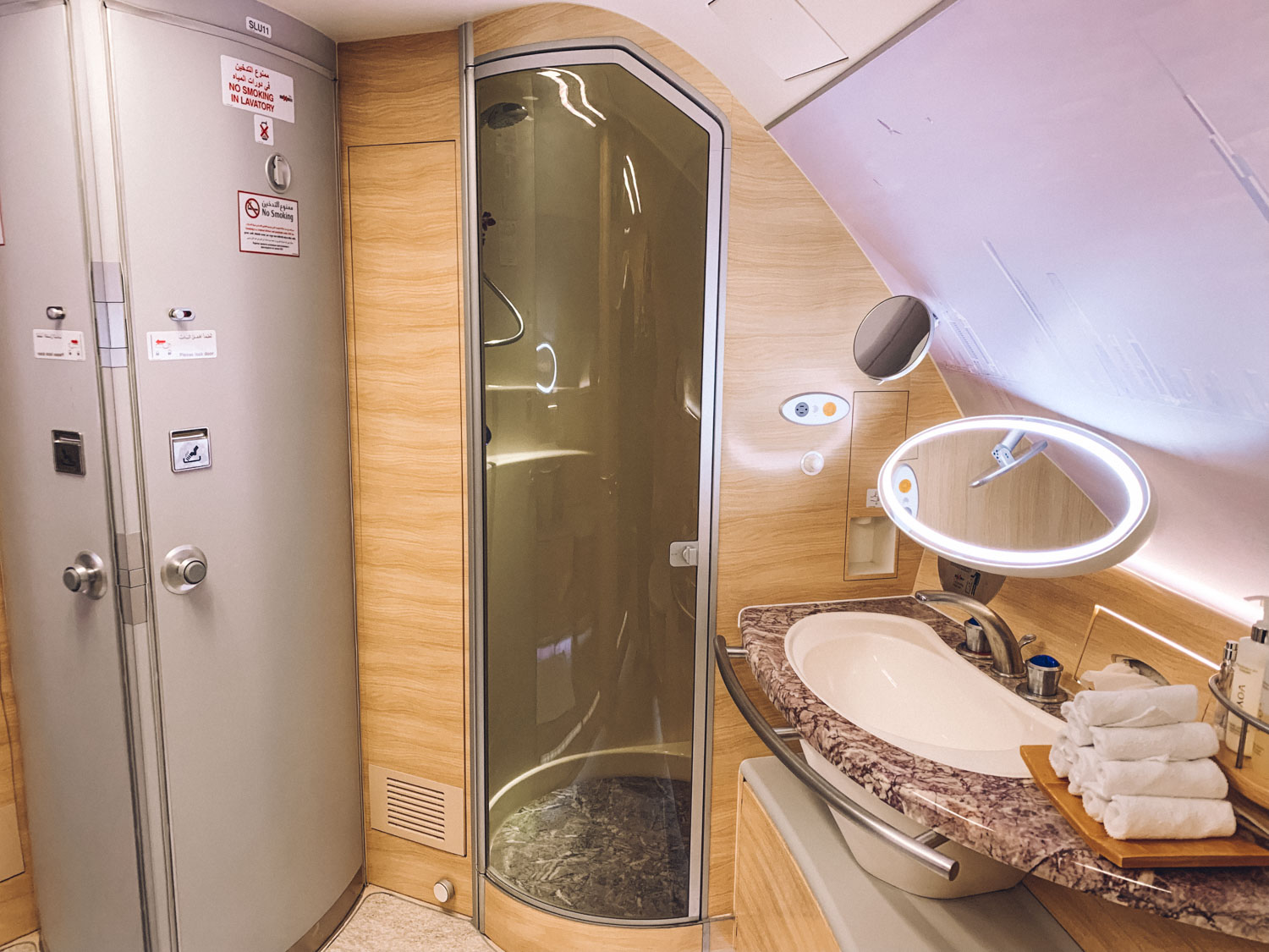 Emirates Dubai First Class Amenities Shower