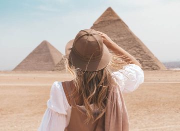 Egypt Travel blonde girl
