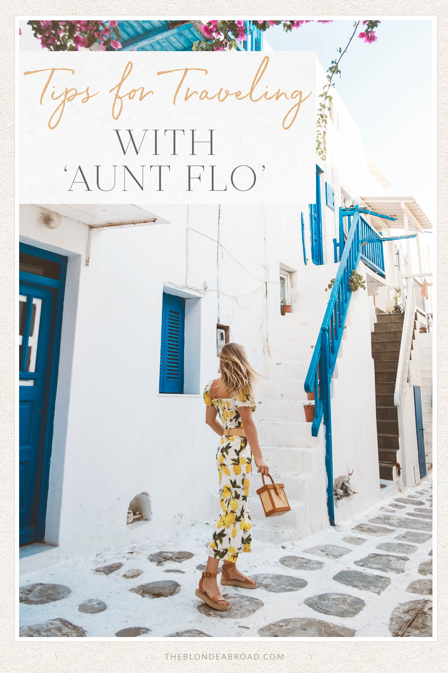Tips for Traveling with Aunt Flo