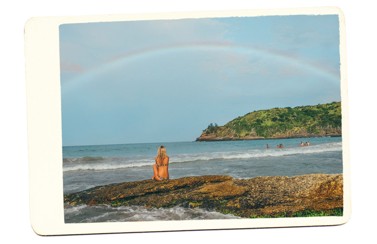 beach brazil rainbow