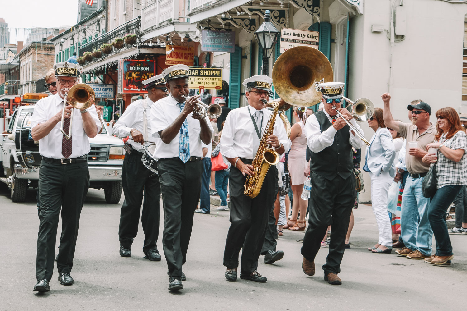 New Orleans Louisiana 2nd line jazz band