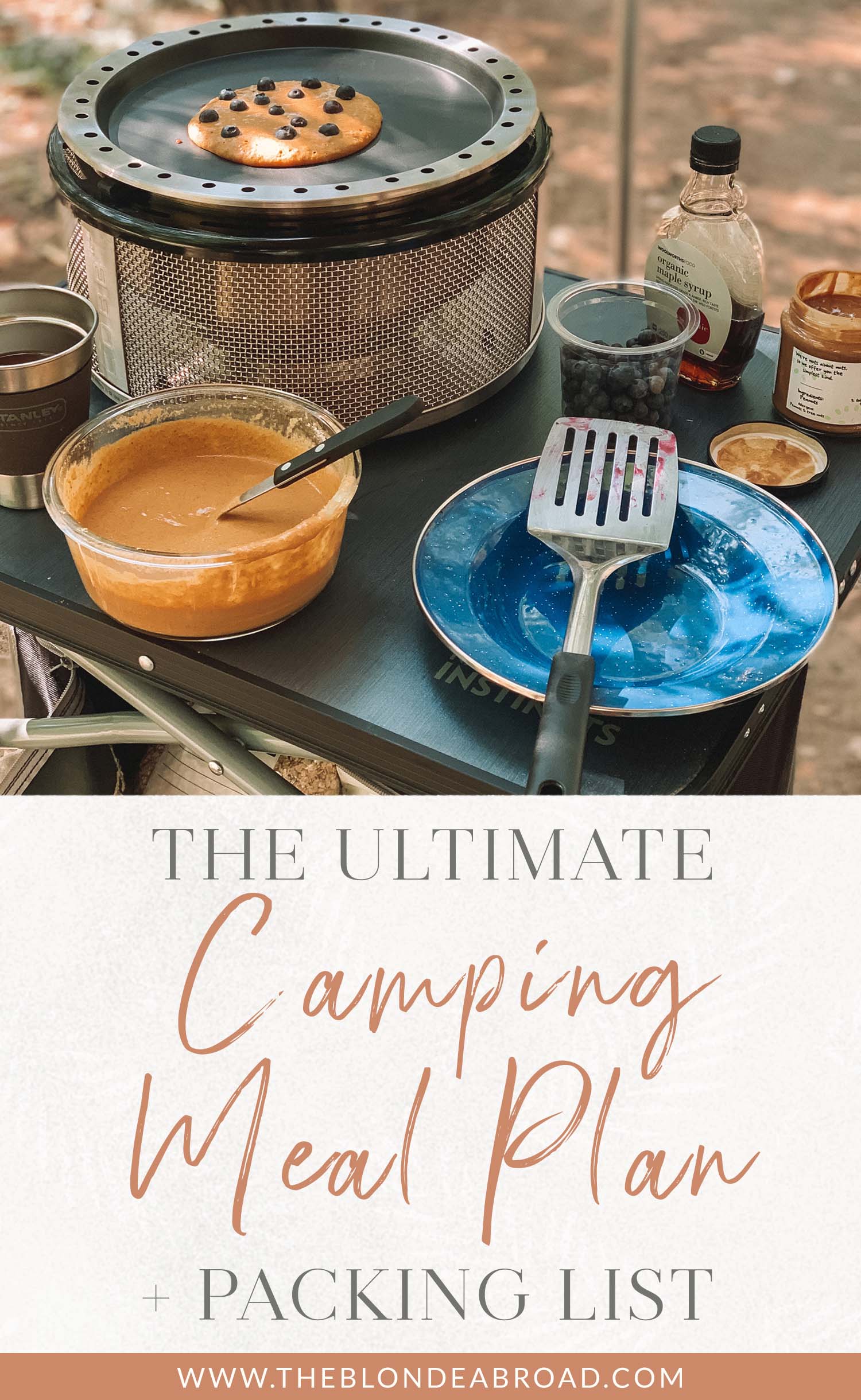 2Ultimate Camping Meal Plan Packing List