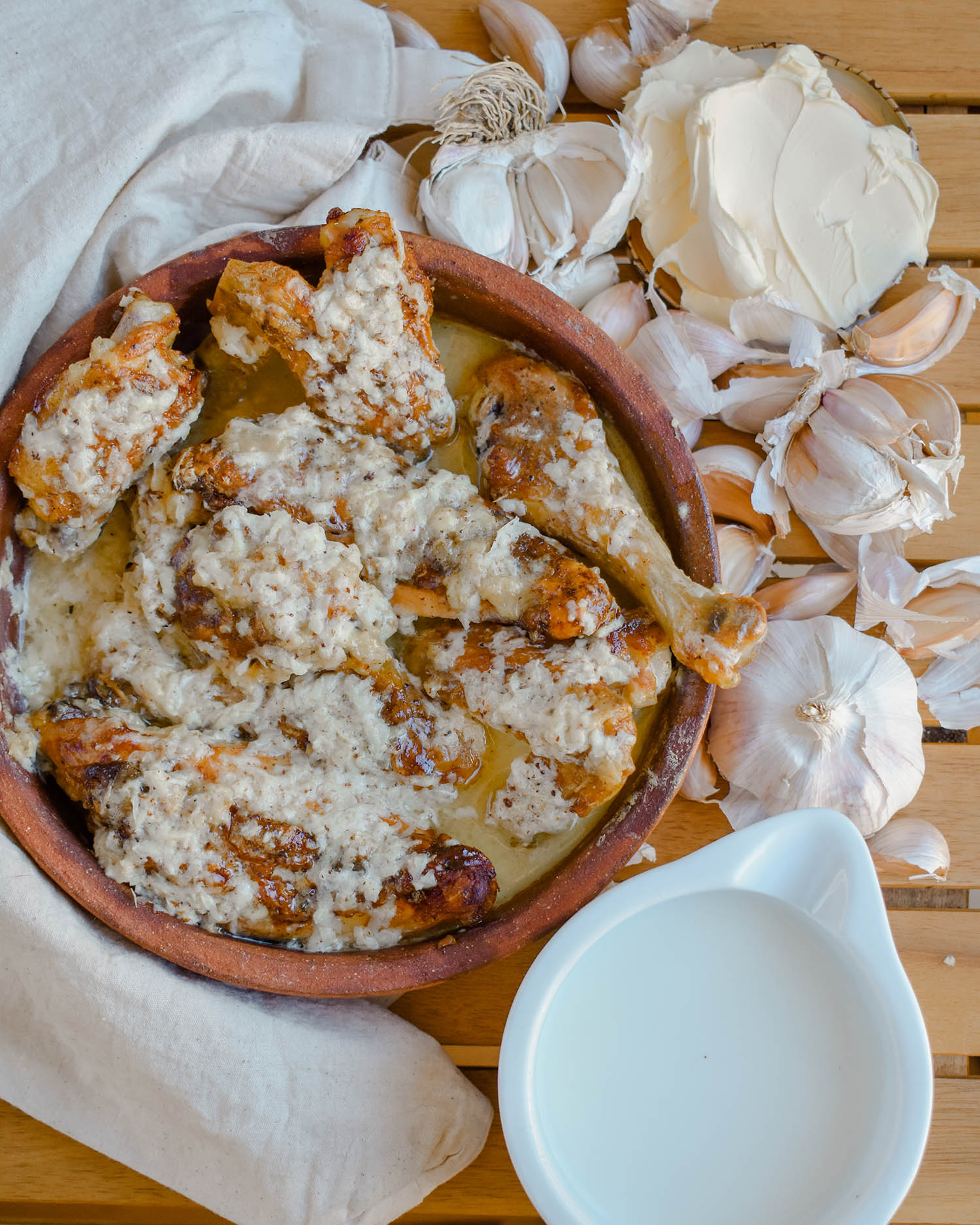 Shkmeruli Georgian Garlic Chicken Recipe