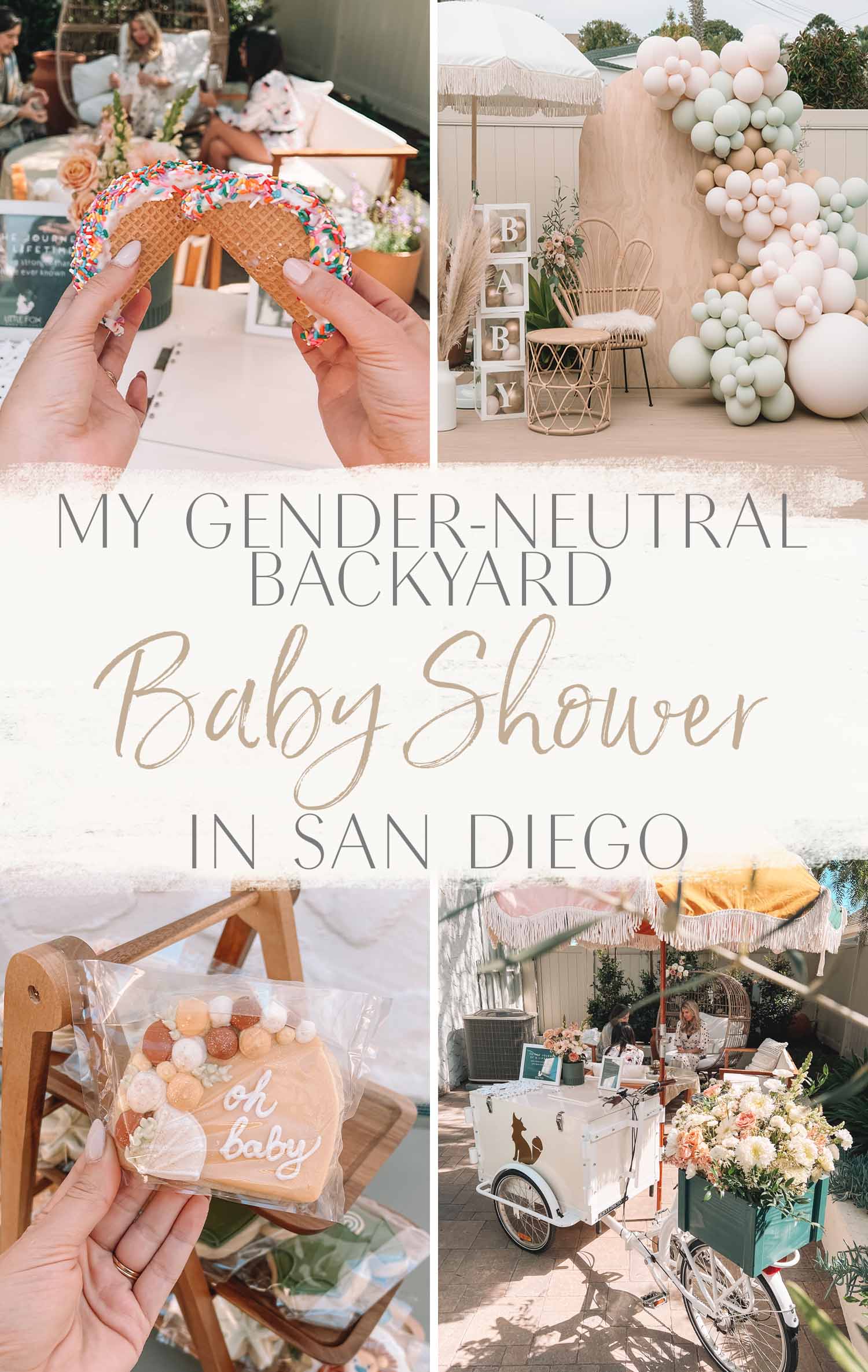 My Gender-Neutral Backyard Baby Shower in San Diego • The Blonde